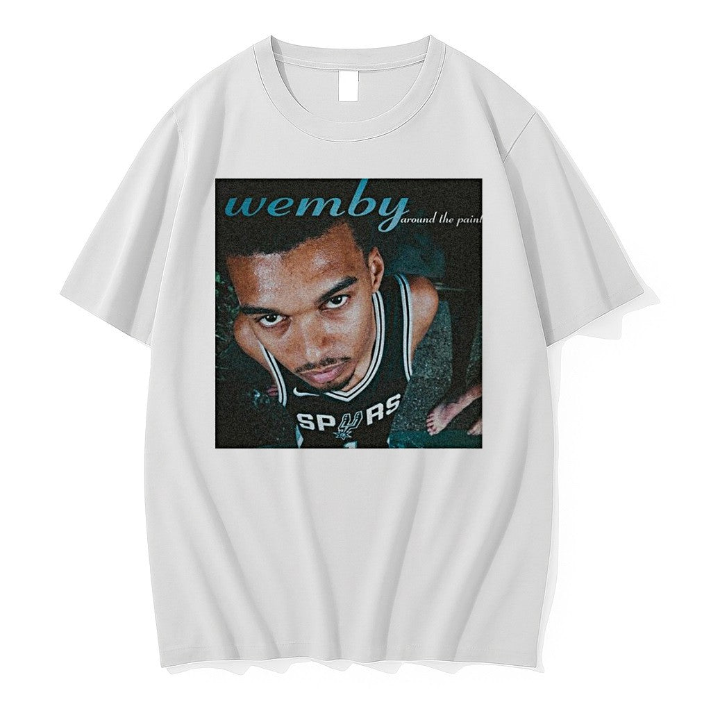 Original Victor Wembanyama San Antonio Spurs Player Wemby Around The Paint Jersey Tshirts