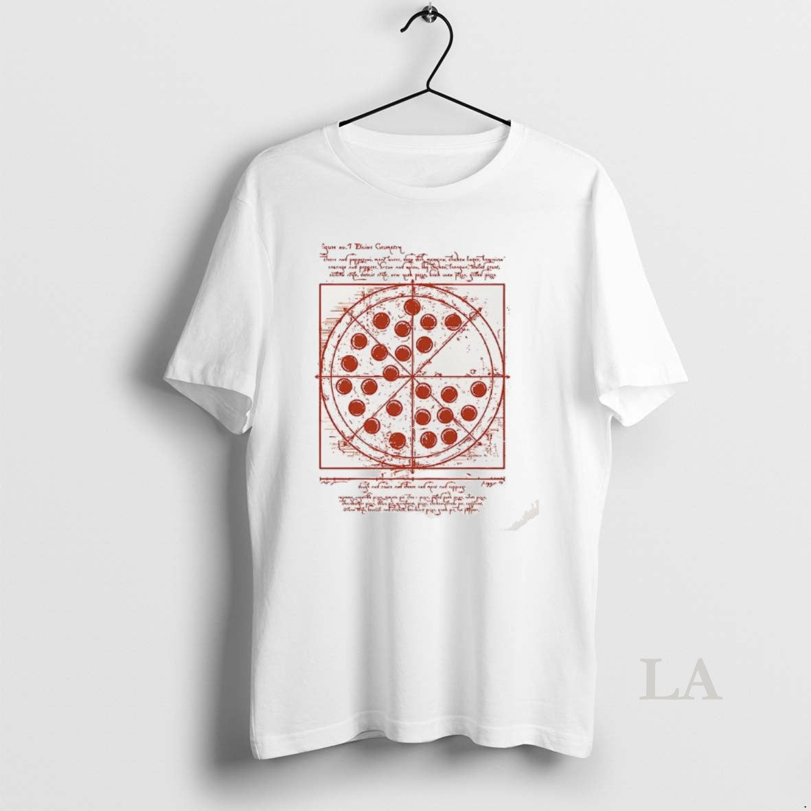 Original Vitruvian Pizza Tee Da Vinci Hoodie, Sweatshirt | PopFlextees.com