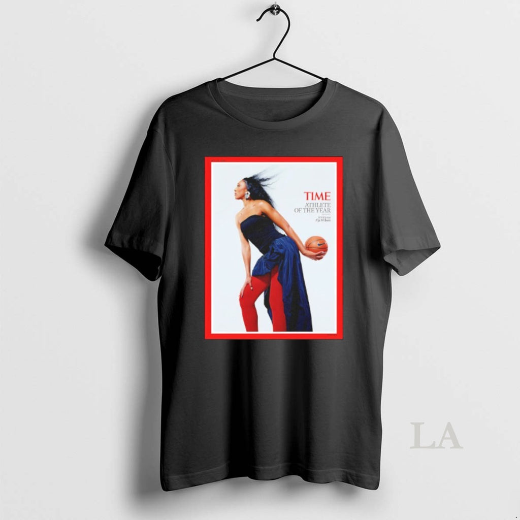 Original Wnba Star Aja Wilson Is Time Athlete Of The Year T-Shirts, Hoodie, Sweatshirt | PopFlextees.com