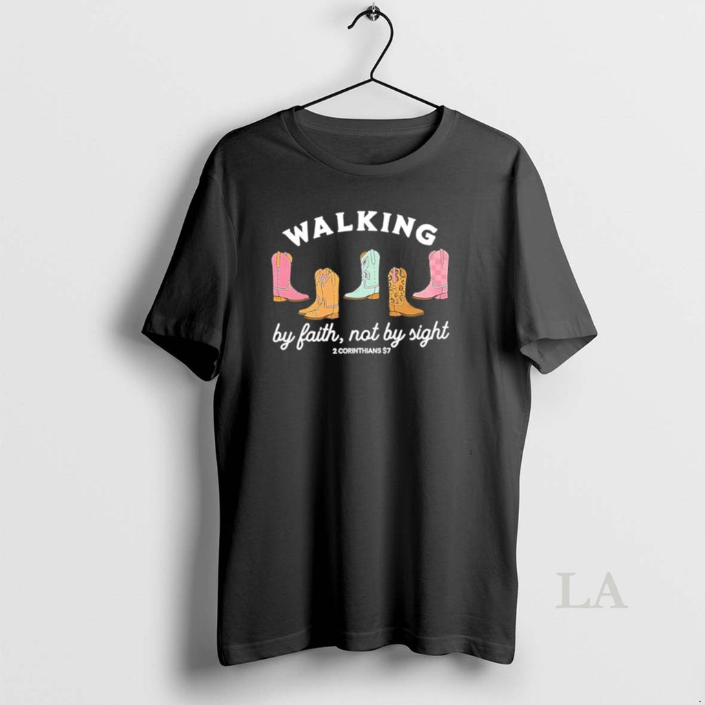 Original Walking By Faith Not By Sight T-Shirts, Hoodie, Sweatshirt | PopFlextees.com