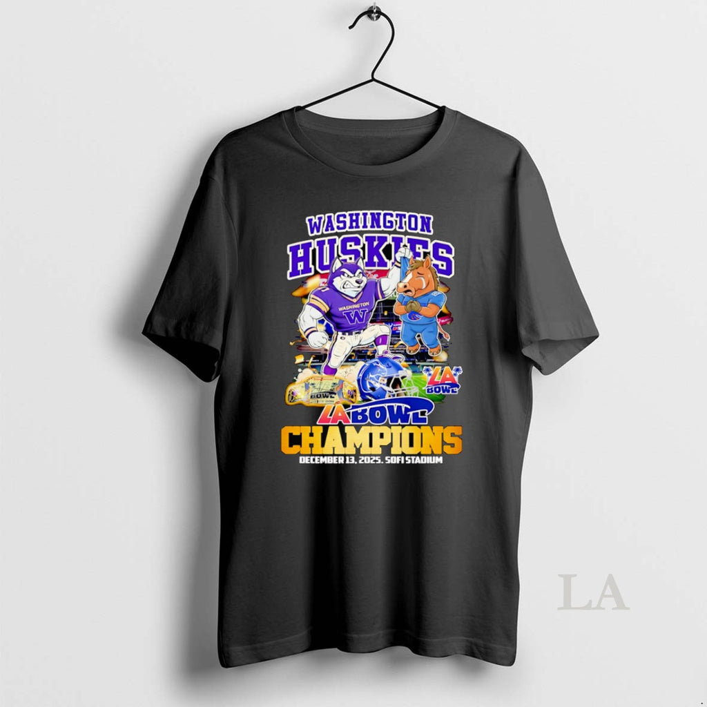 Original Washington Huskies La Bowl Champions Mascot T-Shirts, Hoodie, Sweatshirt | PopFlextees.com