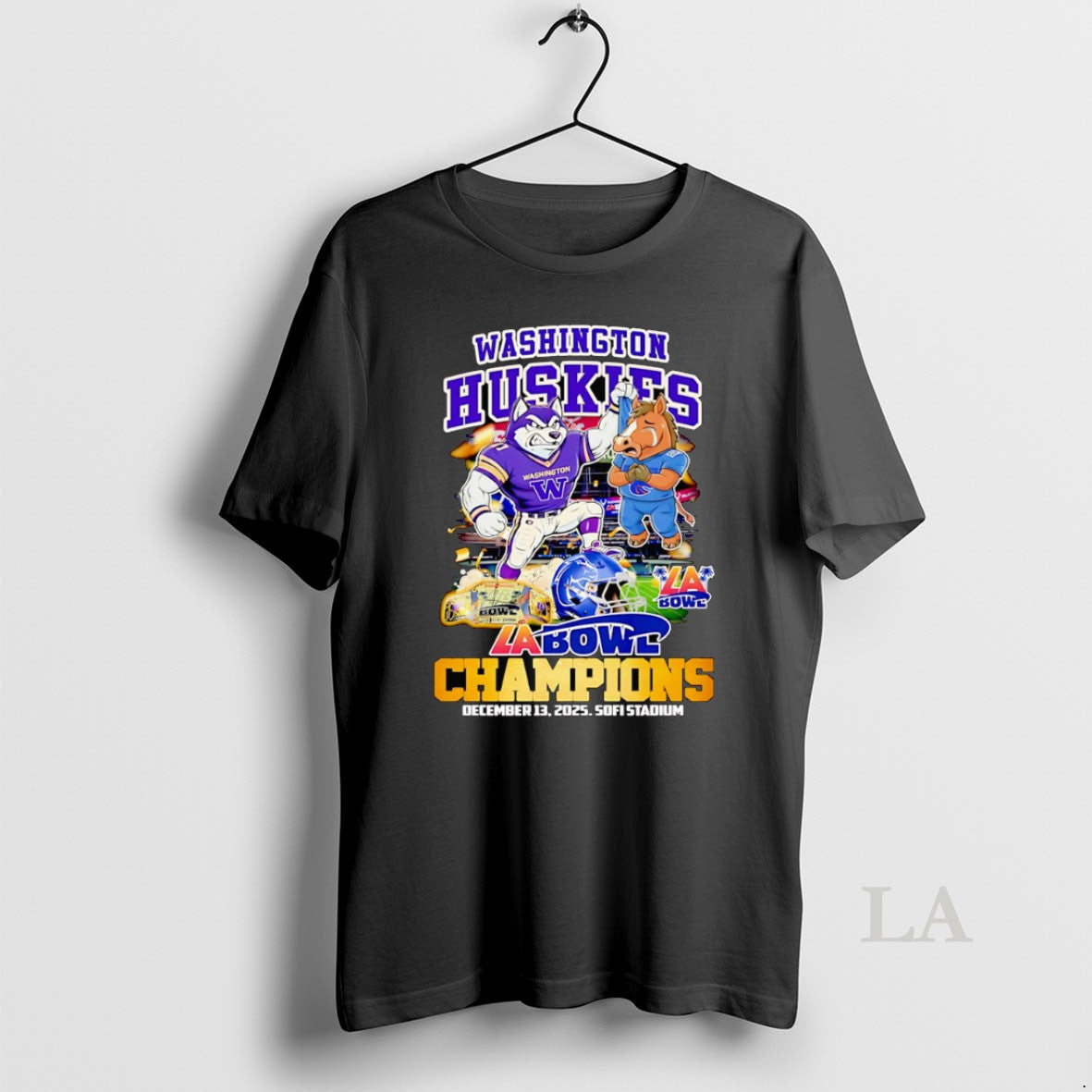 Original Washington Huskies La Bowl Champions Mascot T-Shirts, Hoodie, Sweatshirt | PopFlextees.com