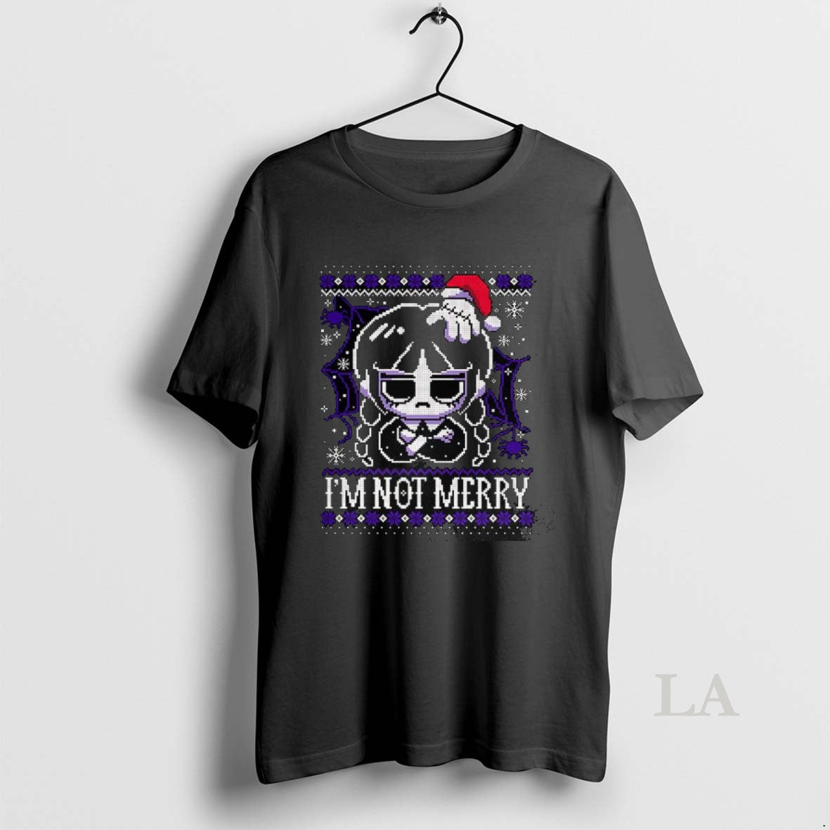 Original Wednesday Addams And Thing Im Not Merry Ugly Christmas T-Shirts, Hoodie, Sweatshirt | PopFlextees.com