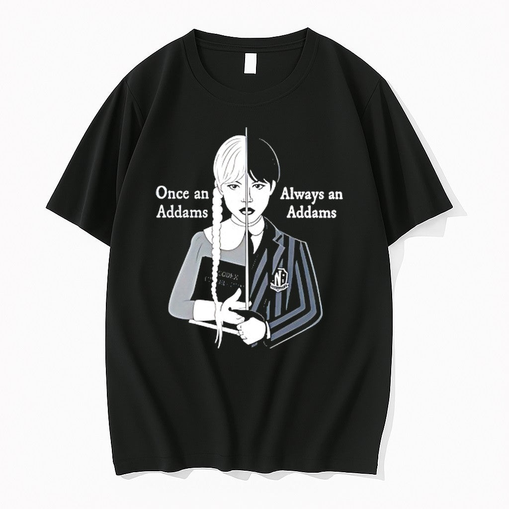 Original Wednesday Once An Addams Always An Addams Tshirts Jpg