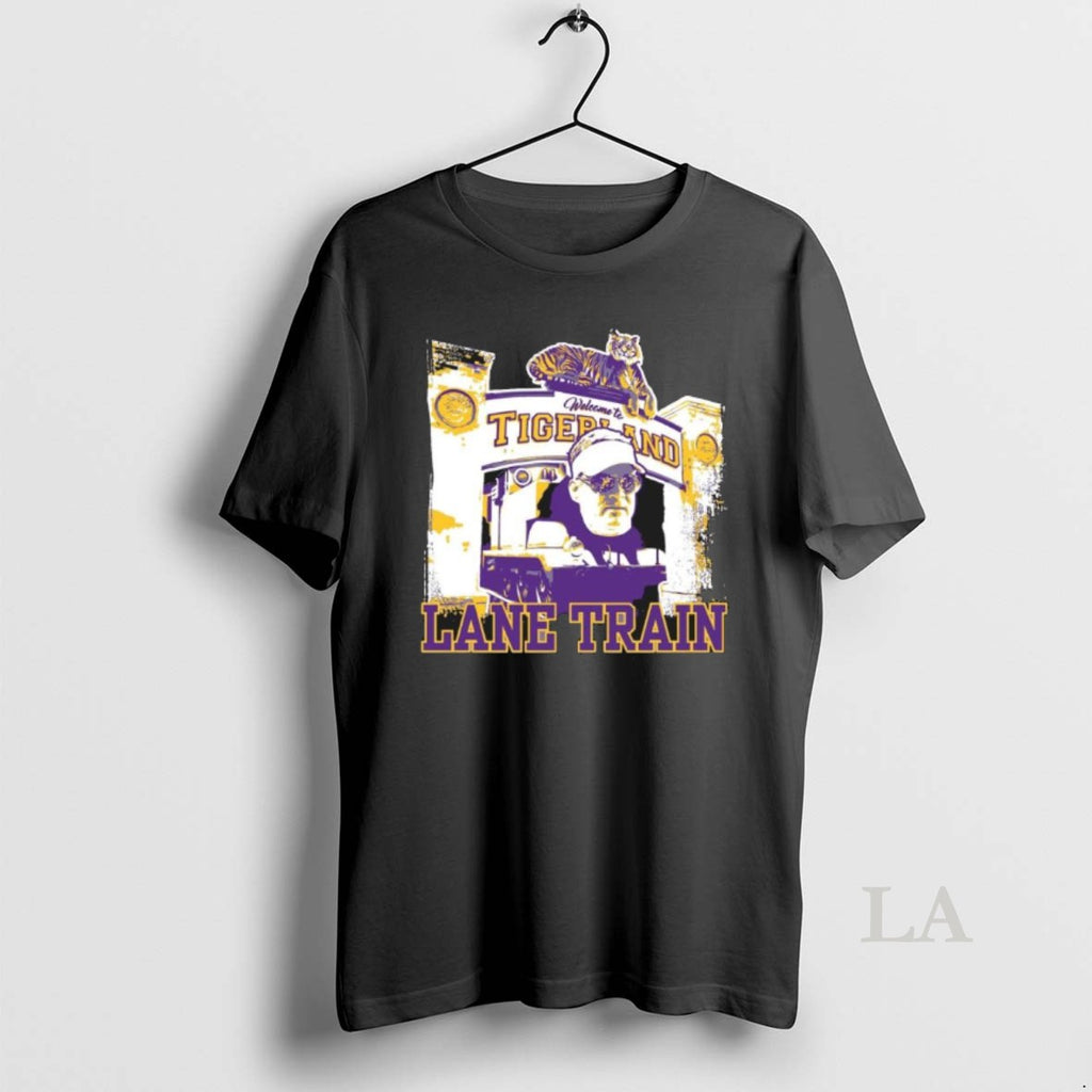 Original Welcome To Tigerland Lane Train T-Shirts, Hoodie, Sweatshirt | PopFlextees.com