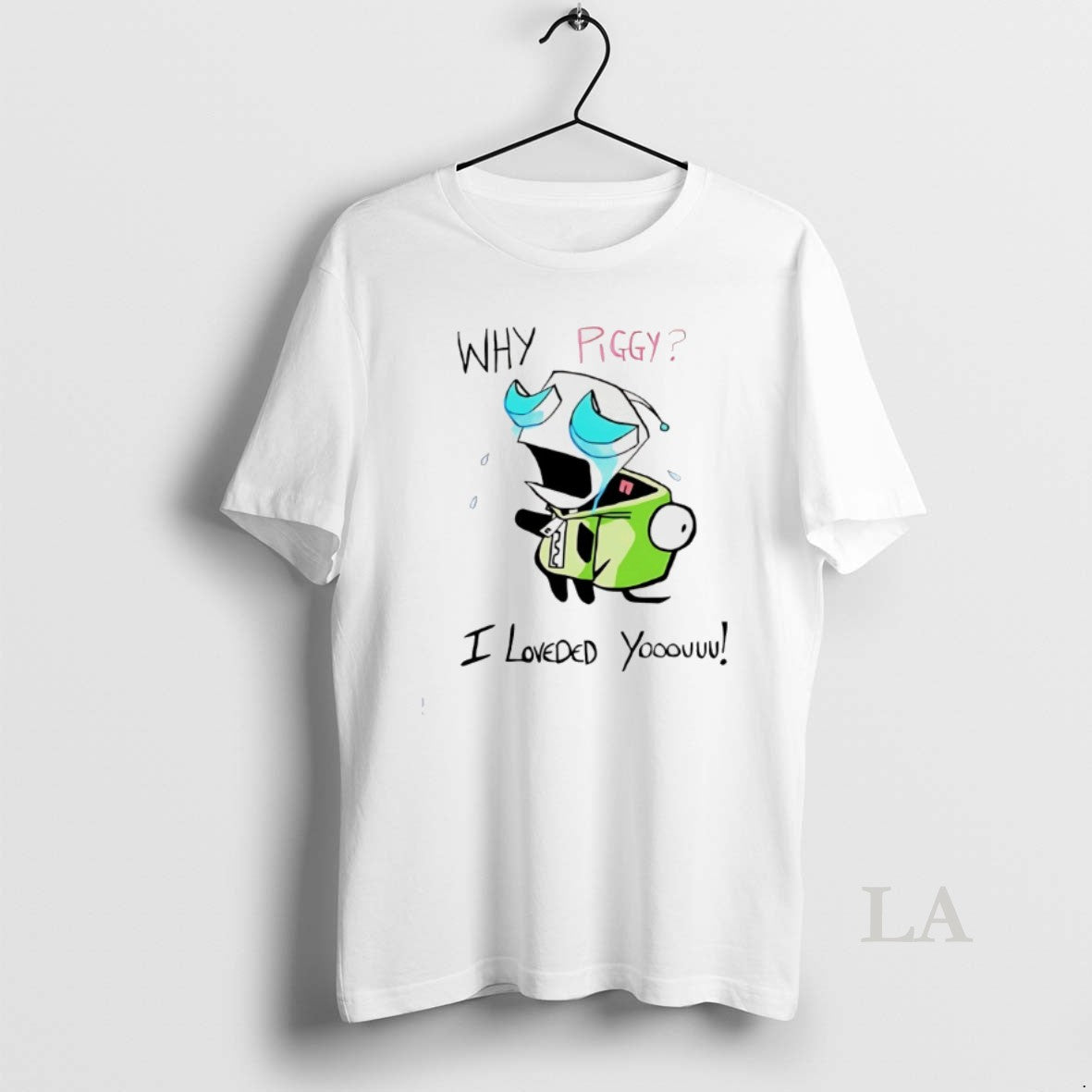 Original Why Piggy I Loveded You Gir Invader Zim T-Shirts, Hoodie, Sweatshirt | PopFlextees.com