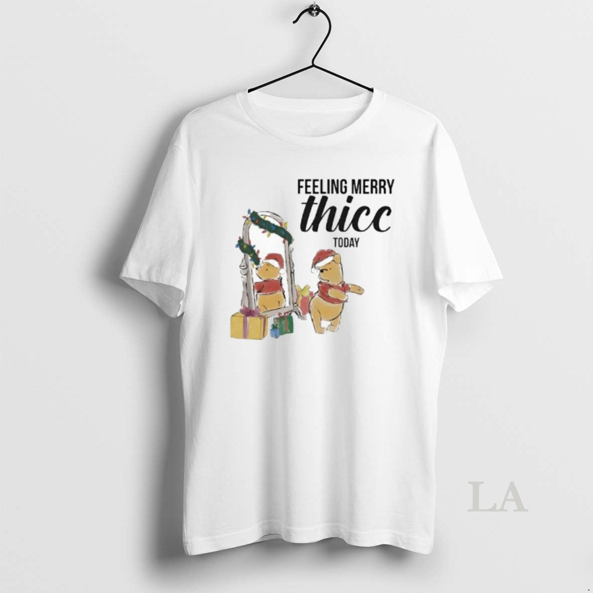 Original Winnie The Pooh Christmas Lights Feeling Merry Thicc Today T-Shirts, Hoodie, Sweatshirt | PopFlextees.com