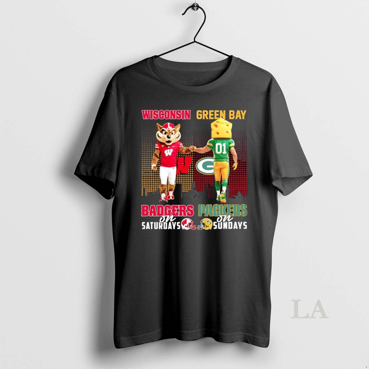 Original Wisconsin Badgers On Saturdays Green Bay Packers On Sundays Mascot T-Shirts, Hoodie, Sweatshirt | PopFlextees.com