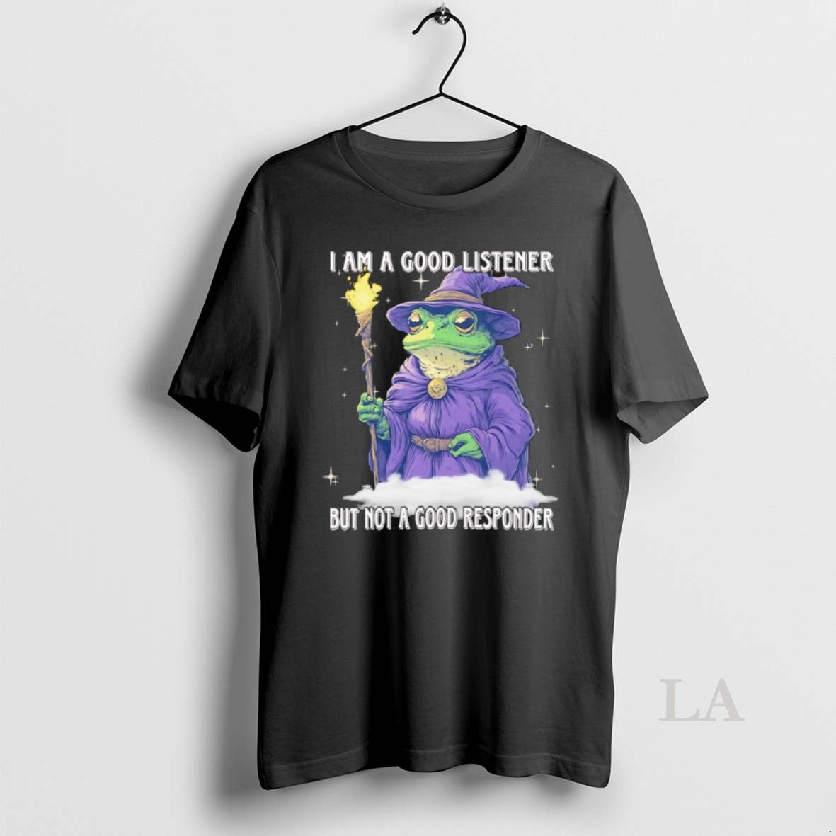Original Wizard Frog I Am A Good Listener But Not A Good Responder T-Shirts, Hoodie, Sweatshirt | PopFlextees.com