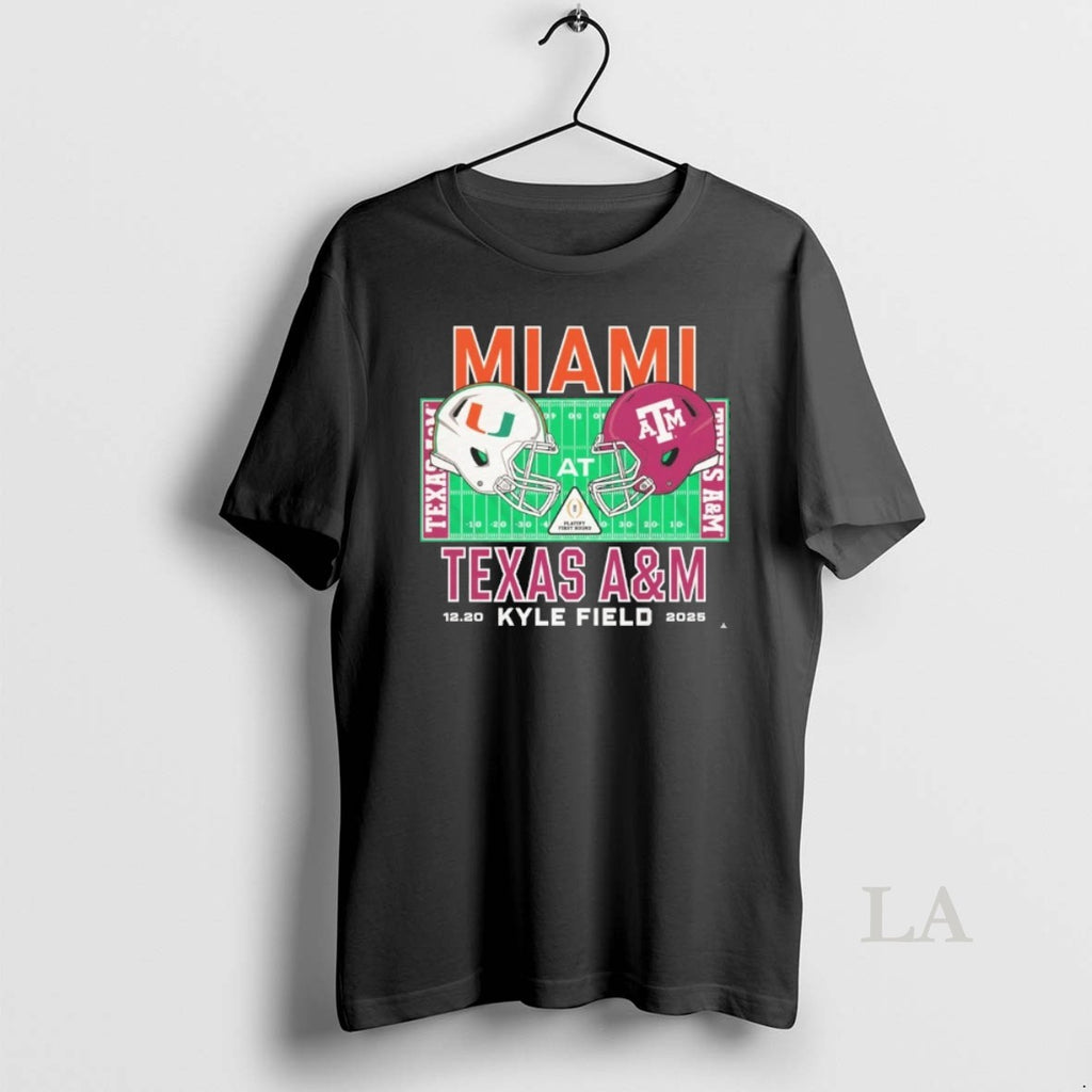 Original Miami Vs Texas Am 2025 College Football Playoff On December 20 2025 At Kyle T-Shirts, Hoodie, Sweatshirt