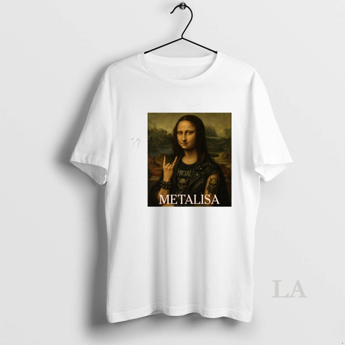 Original Mona Lisa Heavy Metal Theme Metalisa Metallica Meme T-Shirts, Hoodie, Sweatshirt | PopFlextees.com
