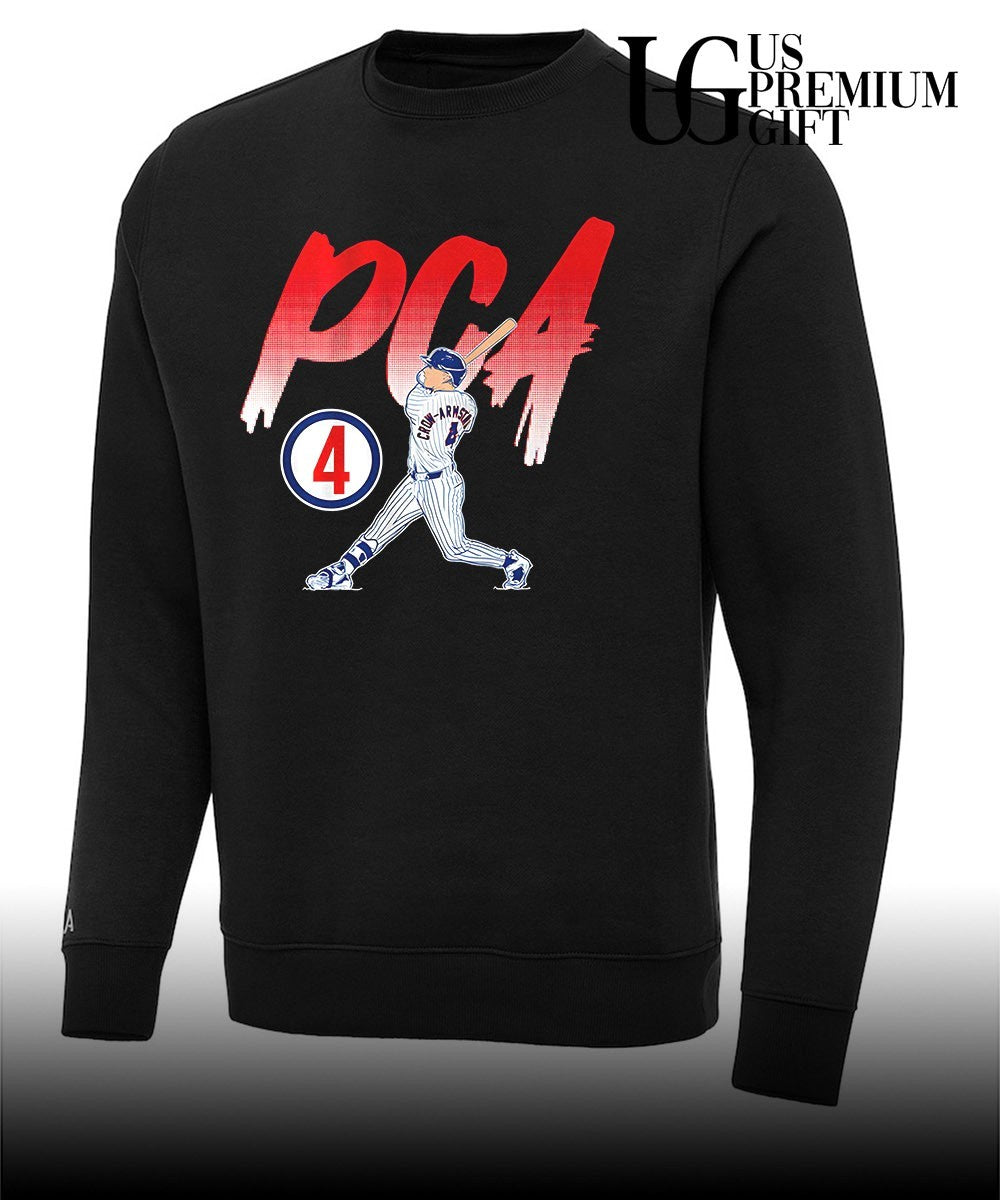 PCA Pete Crow-Armstrong 04 player Chicago Cubs baseball slugger swing shirt