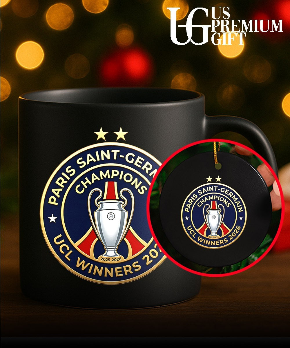 PSG Champions UCL Winners 2026 logo shirt