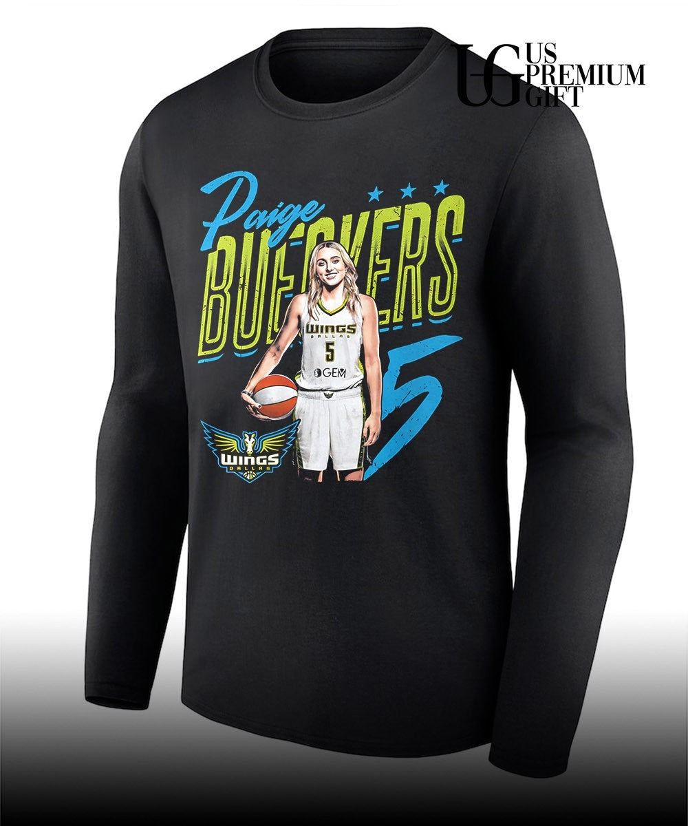 Paige Bueckers player Dallas Wings basketball 2026 graphic shirt