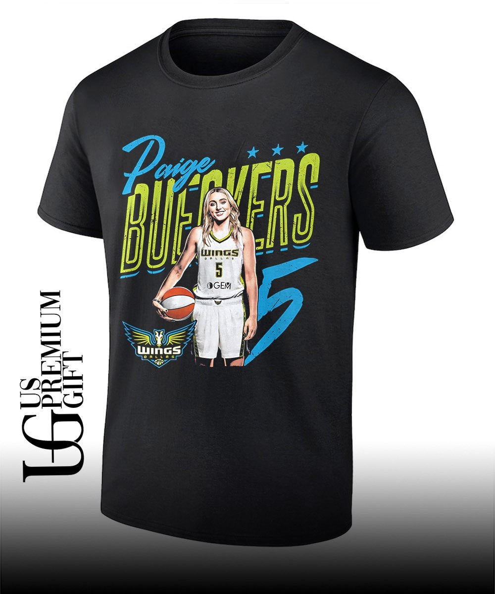 Paige Bueckers player Dallas Wings basketball 2026 graphic shirt