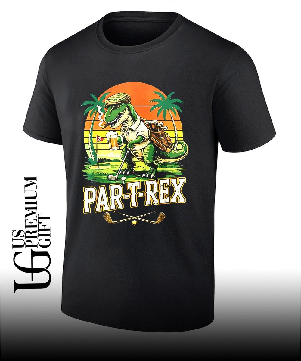 Par-T-Rex Golf Party Dinosaur Golfer shirt