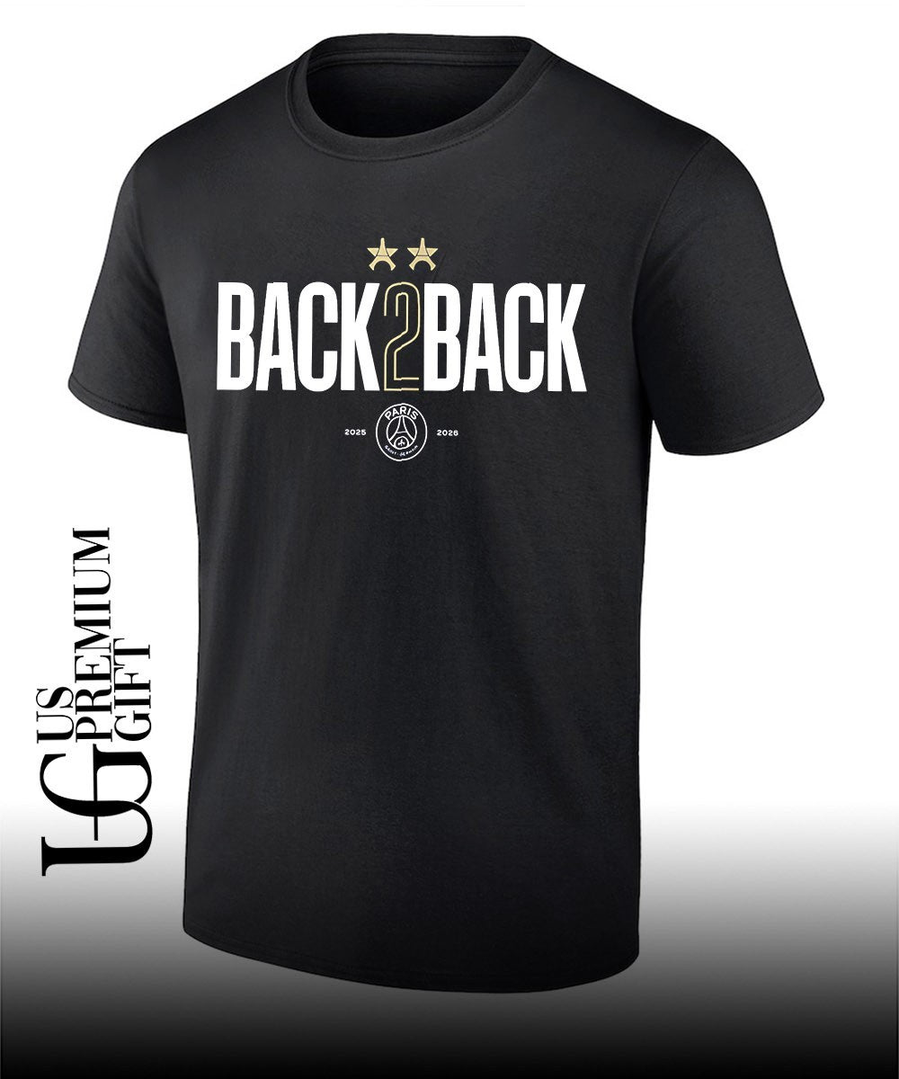 Paris Saint-Germain back-to-back UEFA Champions League T-shirt