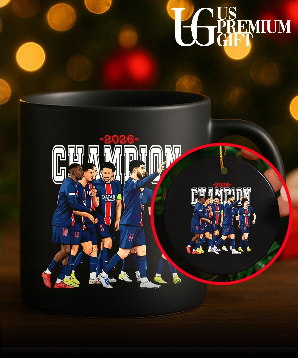 Paris Saint-Germain players Champions League Winners 2026 shirt