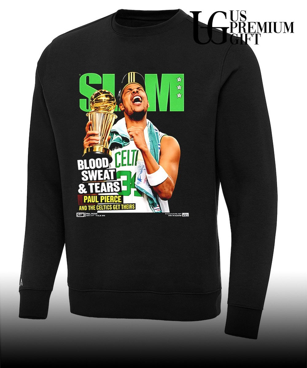 Paul Pierce Boston Celtics NBA SLAM Hardwood Blood Sweat and Tears shirt