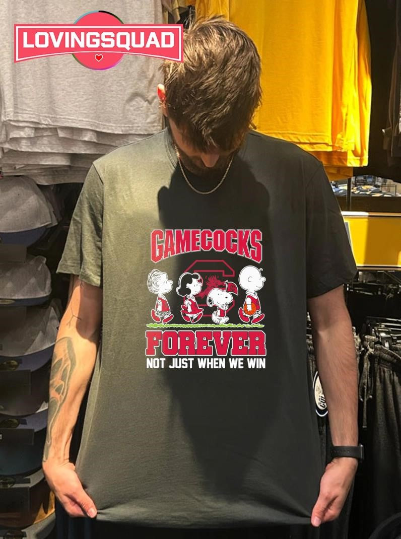 Peanuts X South Carolina Gamecocks Forever Not Just When We Win Graphic Shirt