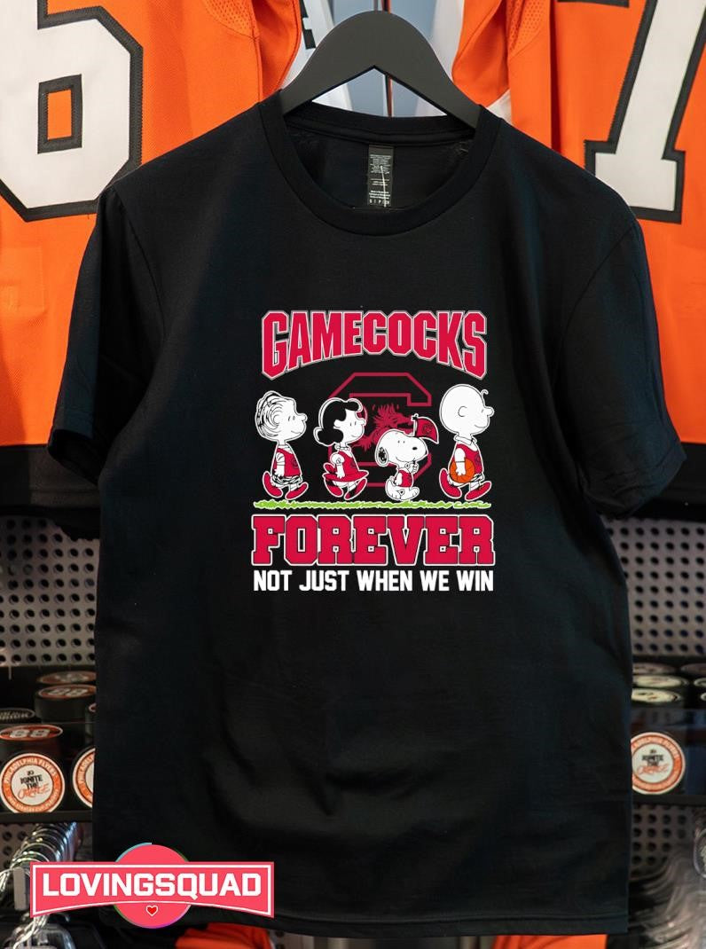 Peanuts X South Carolina Gamecocks Forever Not Just When We Win Graphic Shirt