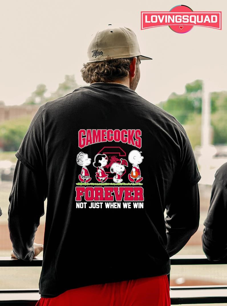 Peanuts X South Carolina Gamecocks Forever Not Just When We Win Graphic Shirt