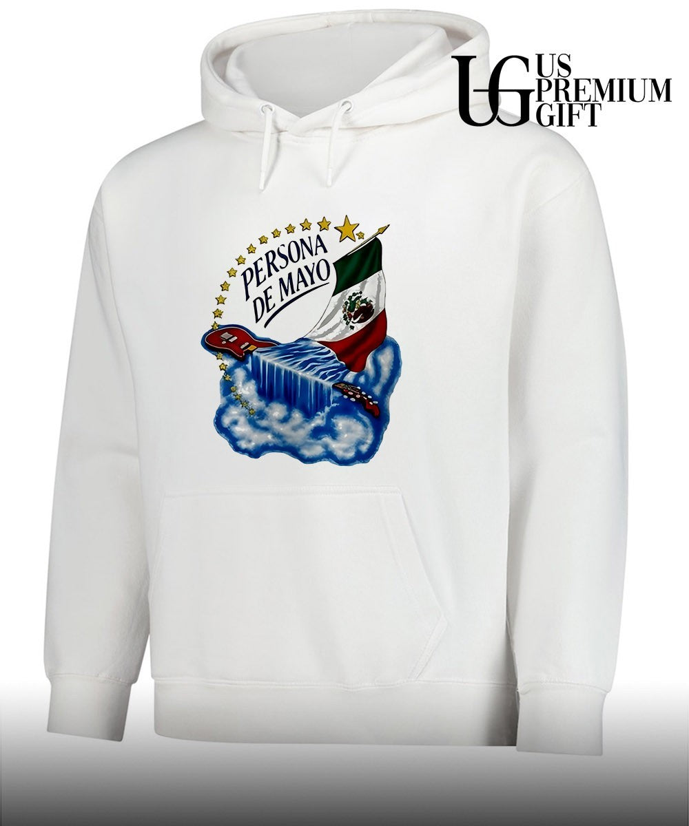 Persona de Mayo Mexican flag Guitar Waterfall Stars shirt