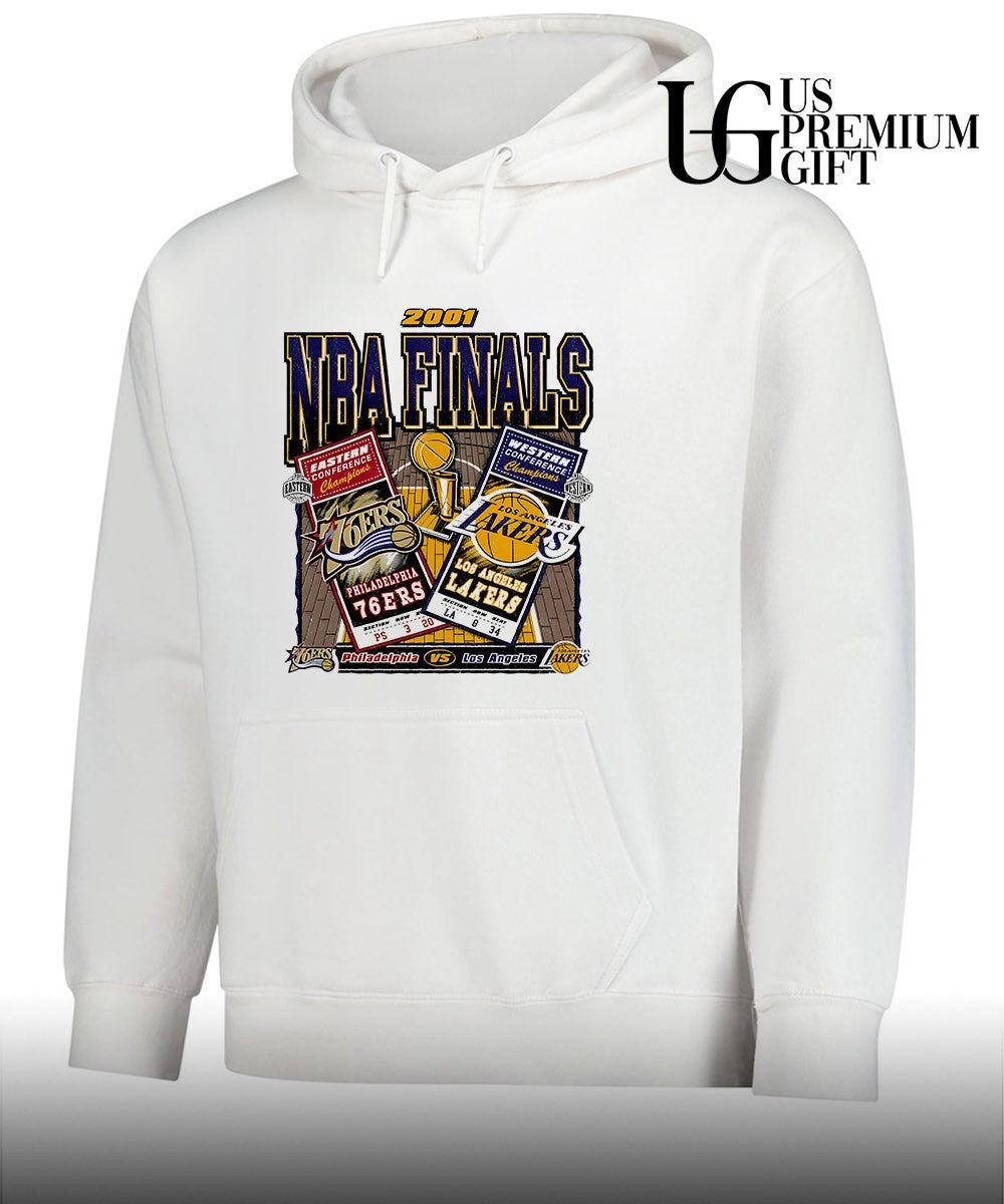 Philadelphia 76ers vs Los Angeles Lakers 2001 NBA Finals dueling vintage shirt