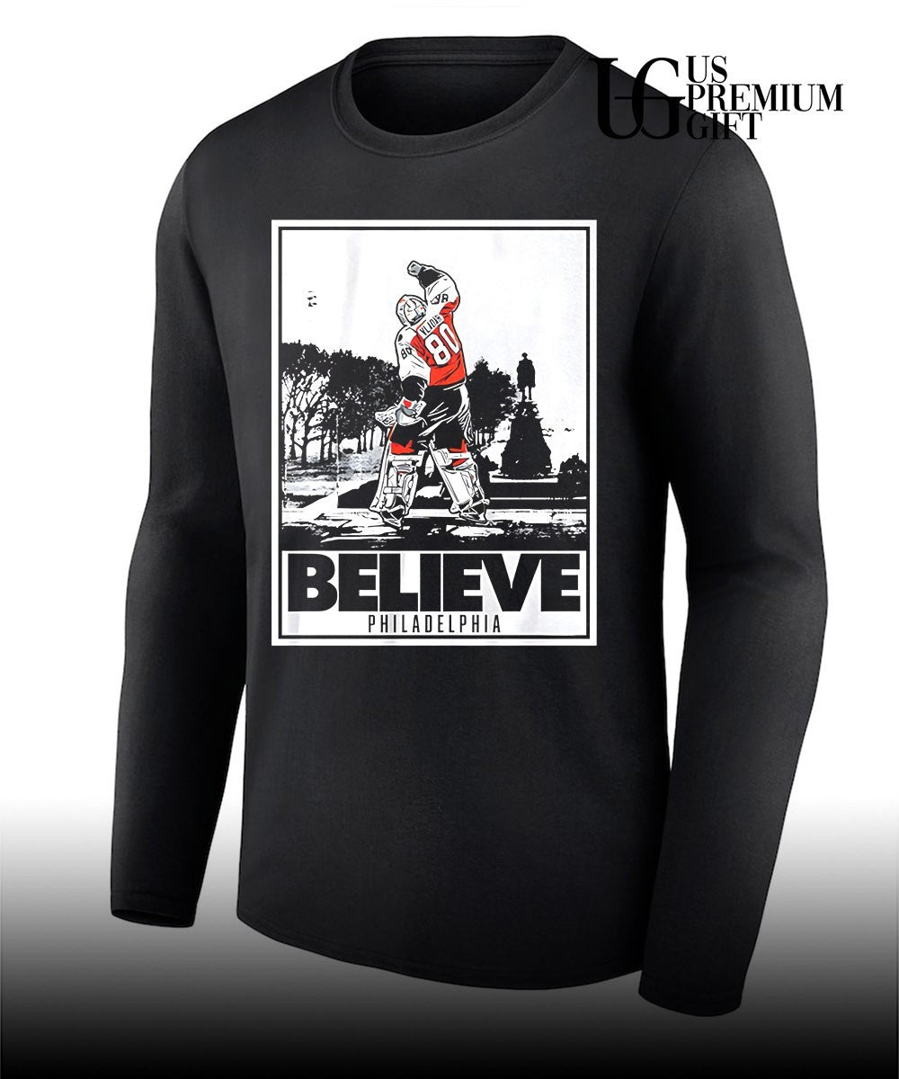 Philadelphia Flyers Dan Vladar believe poster T-shirt