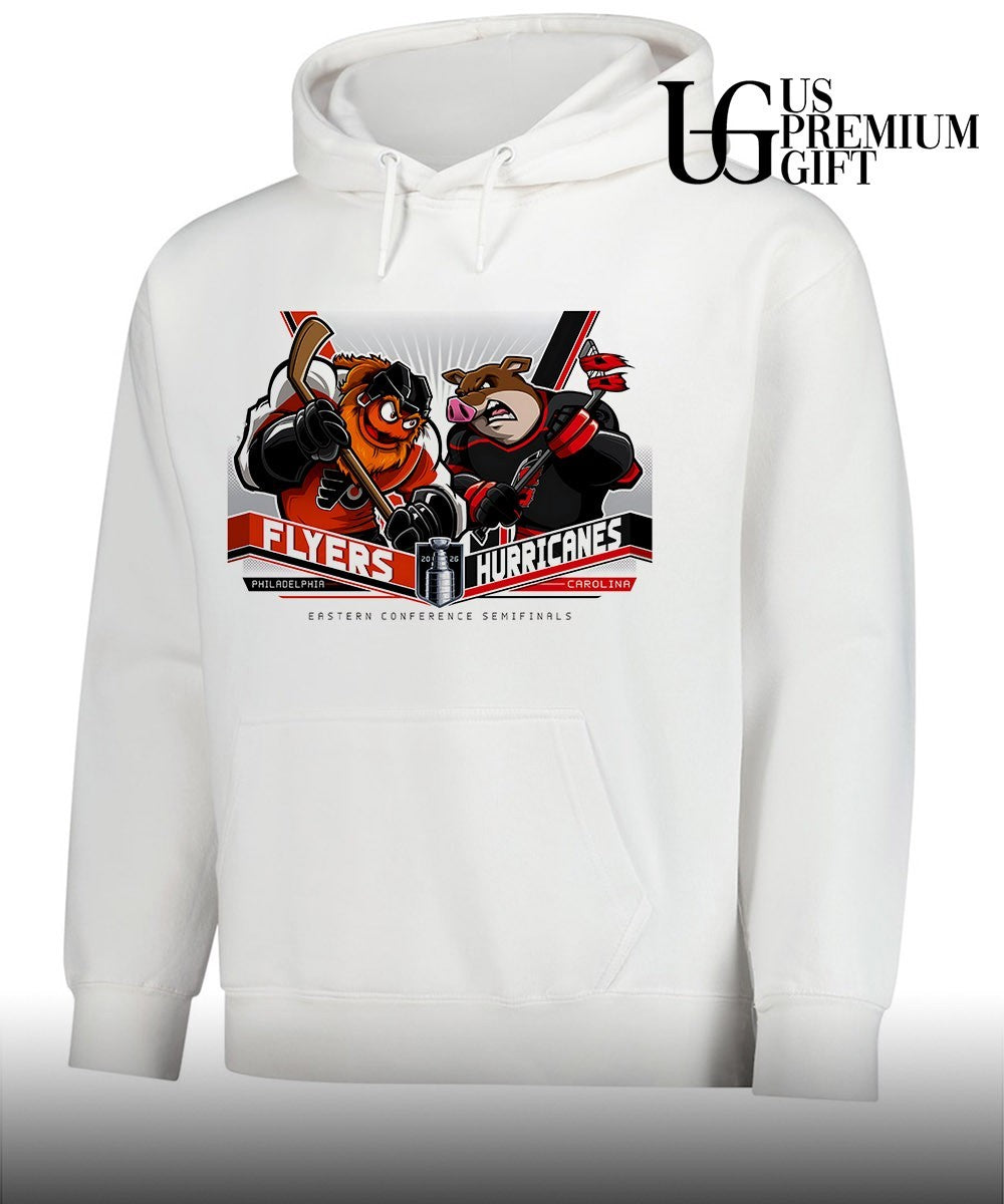 Philadelphia Flyers vs Carolina Hurricanes NHL Eastern Conference Semifinals 2026 mascot shirt