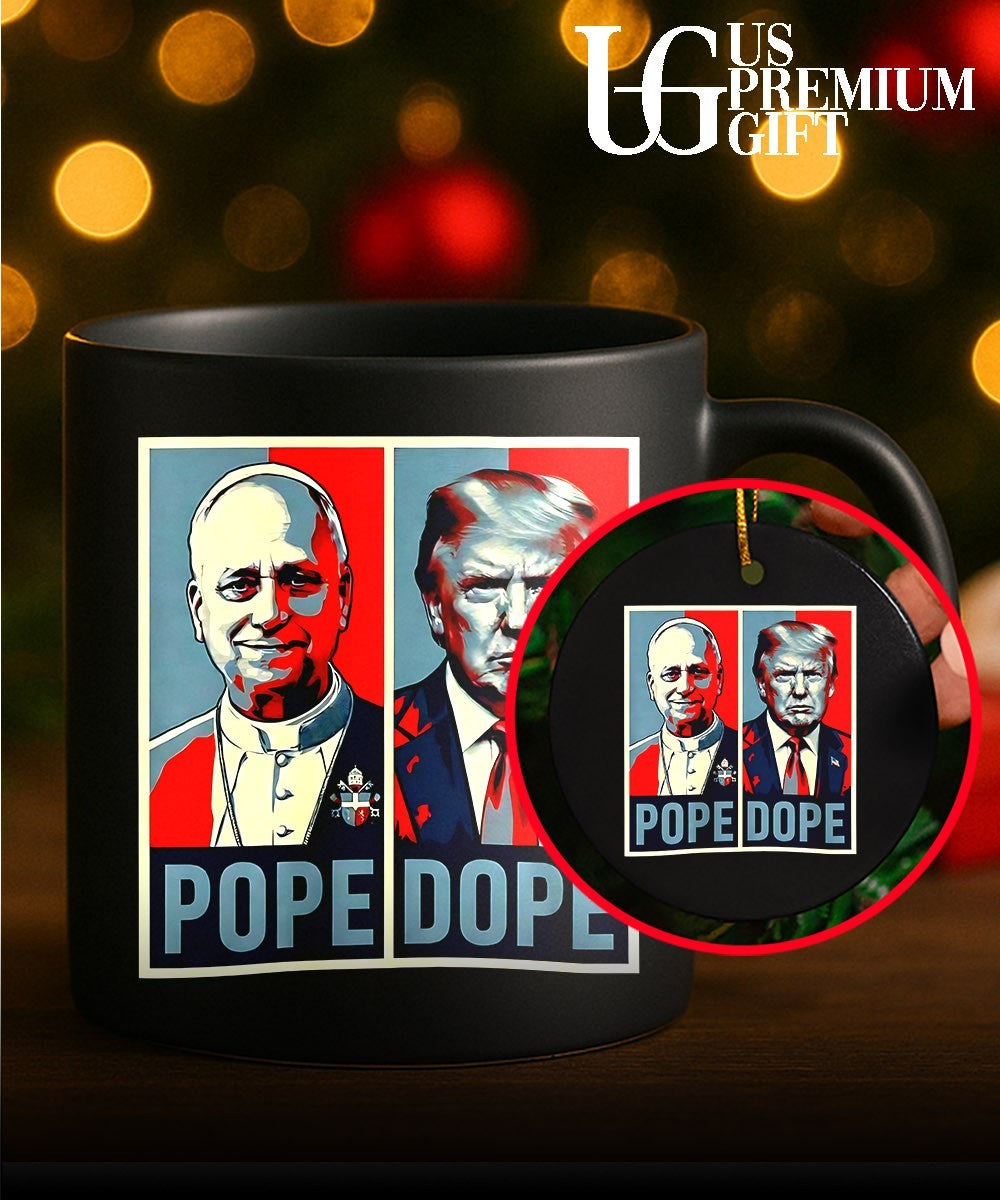 Pope Leo XIV Pope vs Trump Dope shirt