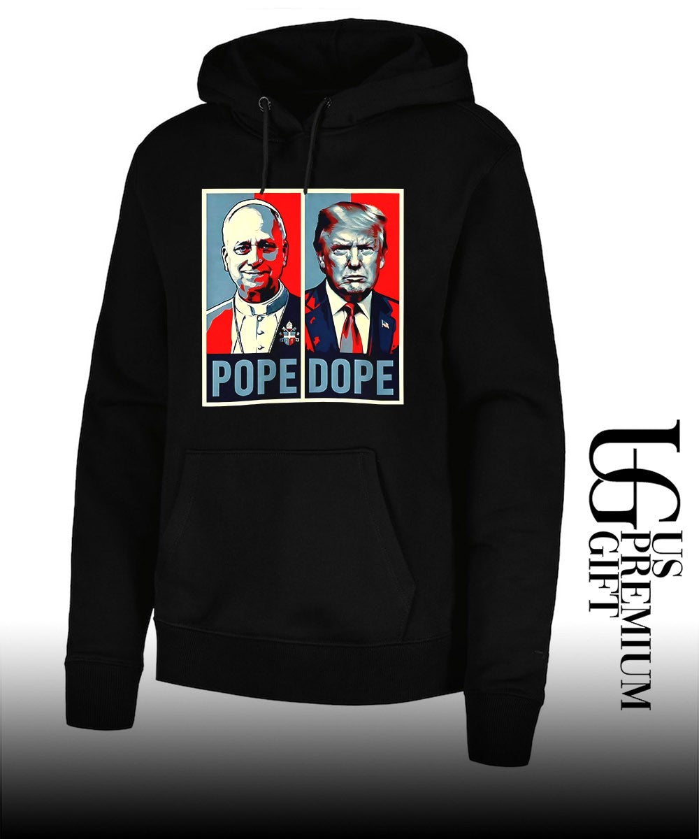 Pope Leo XIV Pope vs Trump Dope shirt