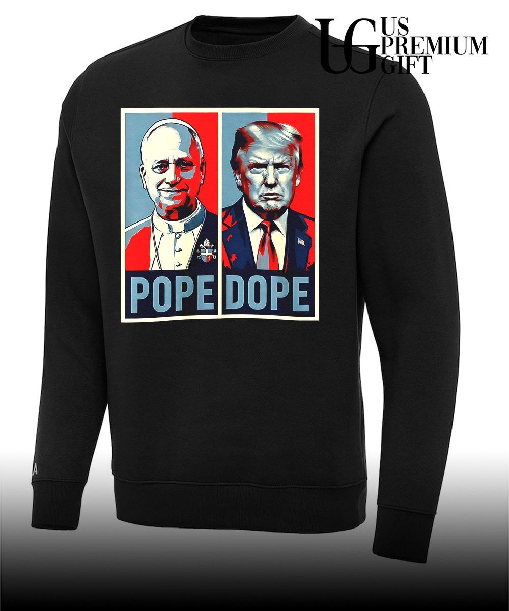 Pope Leo XIV Pope vs Trump Dope shirt