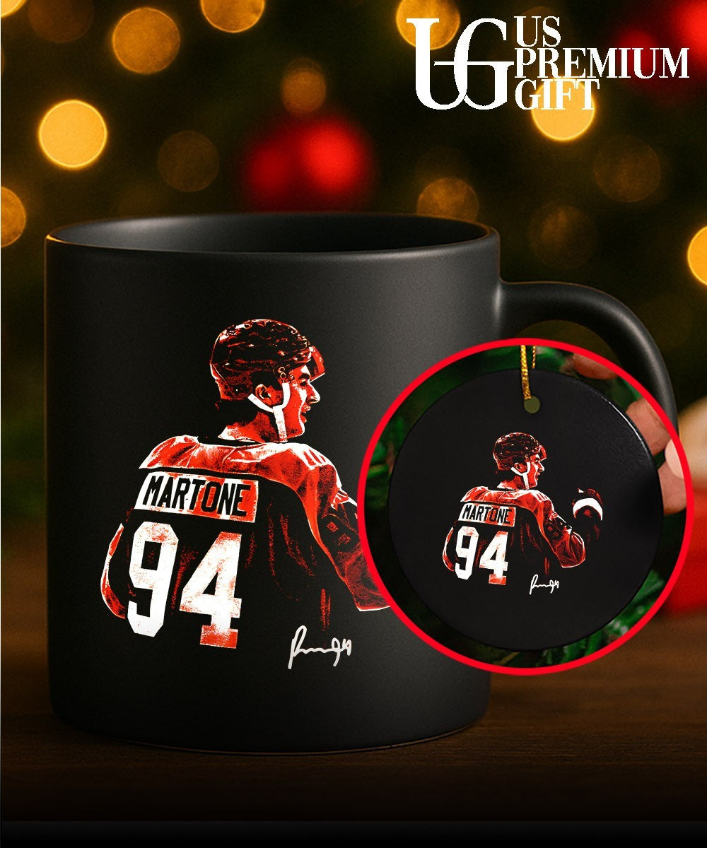 Porter Martone Philadelphia Flyers hockey bitmap signature shirt