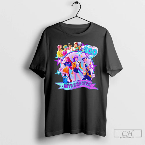 Premium 100 Days Smarter K Pop Days Smarter T-Shirts, Hoodie, Sweatshirt | PopFlextees.com