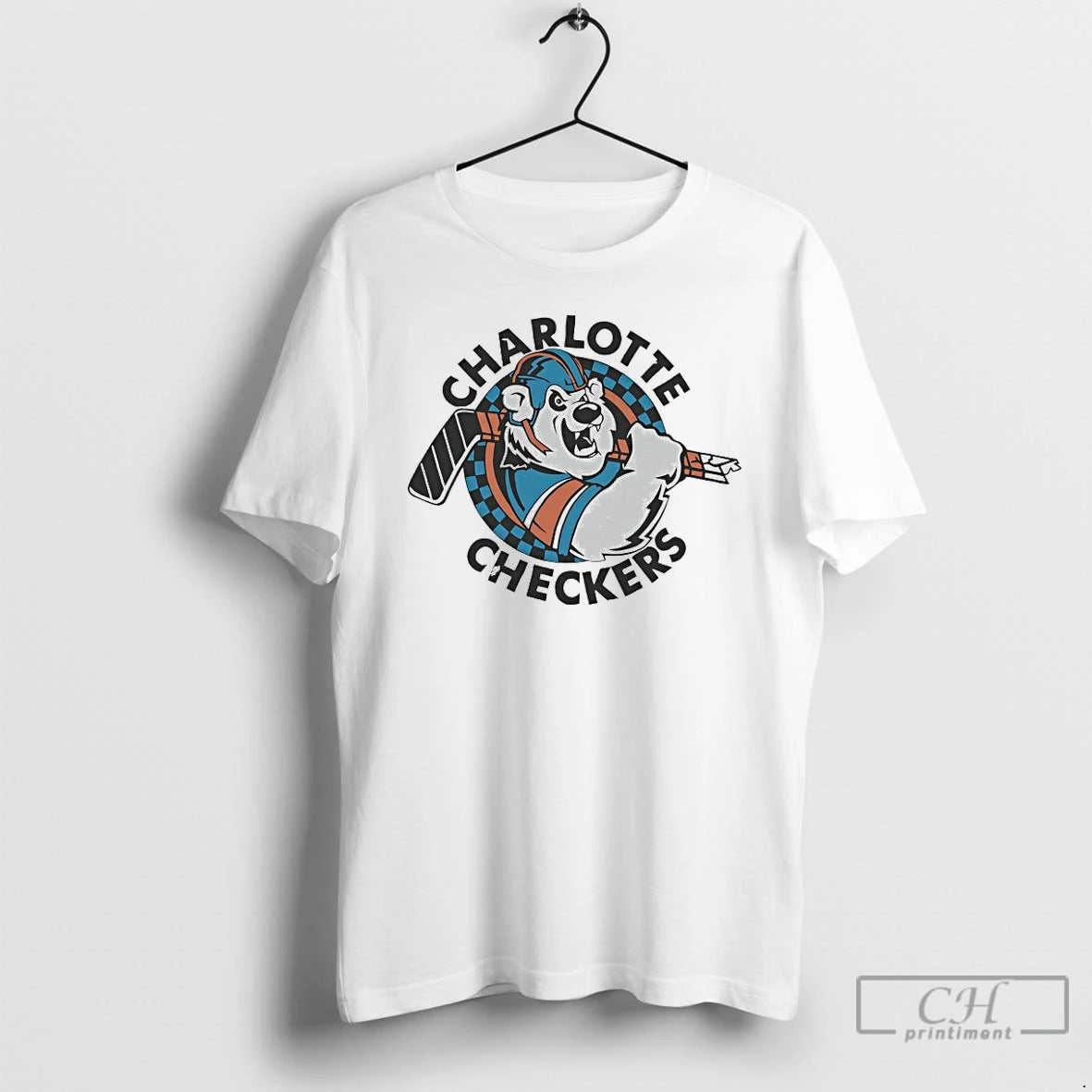 Premium 1993 Charlotte Checkers Logo T-Shirts, Hoodie, Sweatshirt | PopFlextees.com
