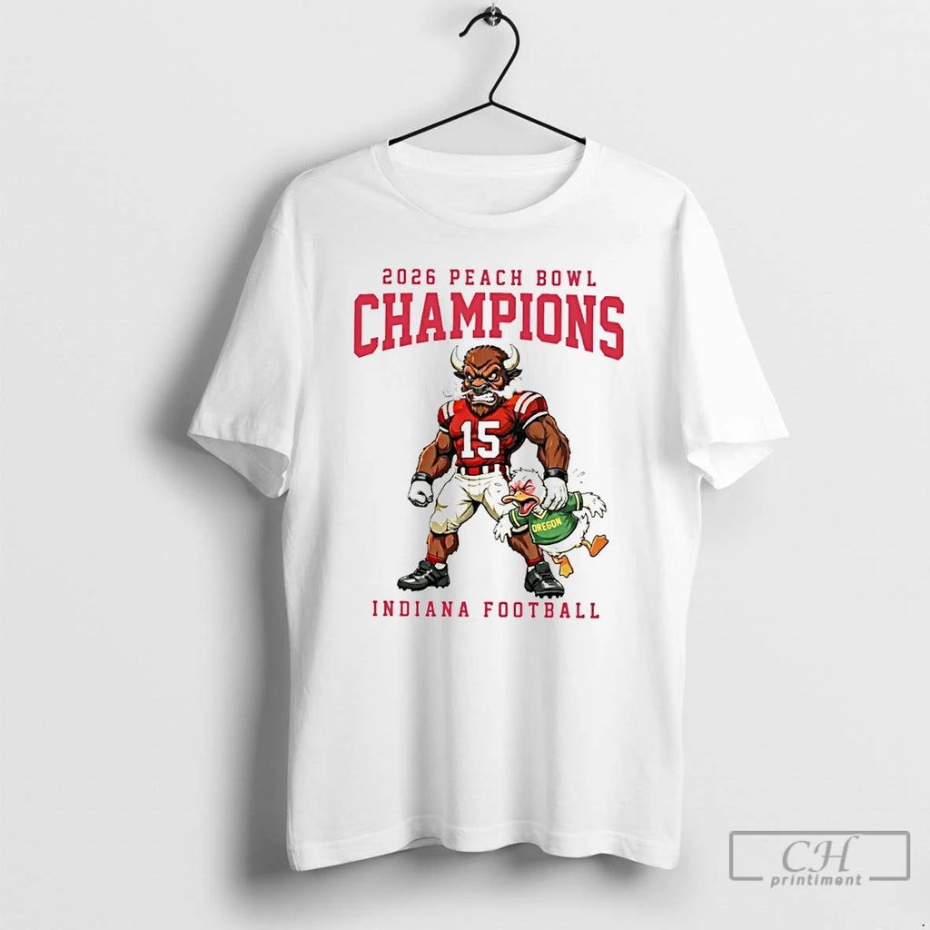 Premium 2025 Indiana Football Peach Bowl Champions T-Shirts, Hoodie, Sweatshirt | PopFlextees.com