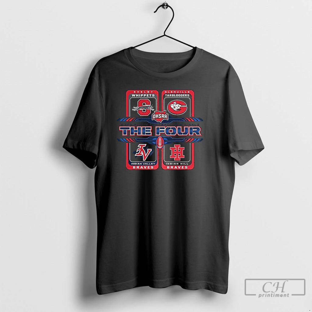 Premium 2025 Ohsaa Football Division 4 The Four T-Shirts, Hoodie, Sweatshirt | PopFlextees.com