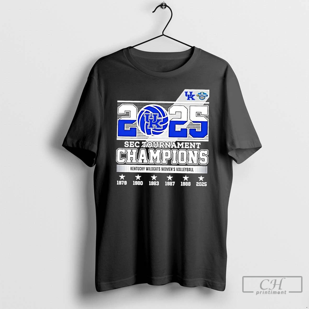 Premium 2025 Sec Tournament Champions Kentucky Wildcats Womens Volleyball 6x Times T-Shirts, Hoodie, Sweatshirt