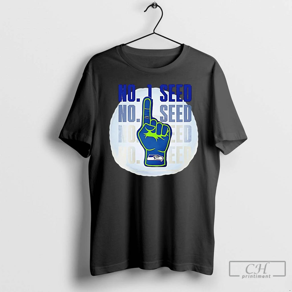 Premium 2025 Seahawks No1 Seed T-Shirts, Hoodie, Sweatshirt | PopFlextees.com