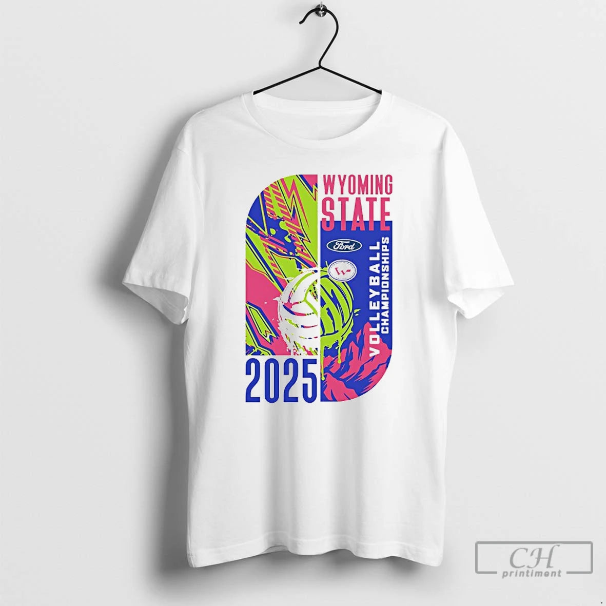 Premium 2025 Wyoming State Ford Volleyball Championships T-Shirts, Hoodie, Sweatshirt | PopFlextees.com