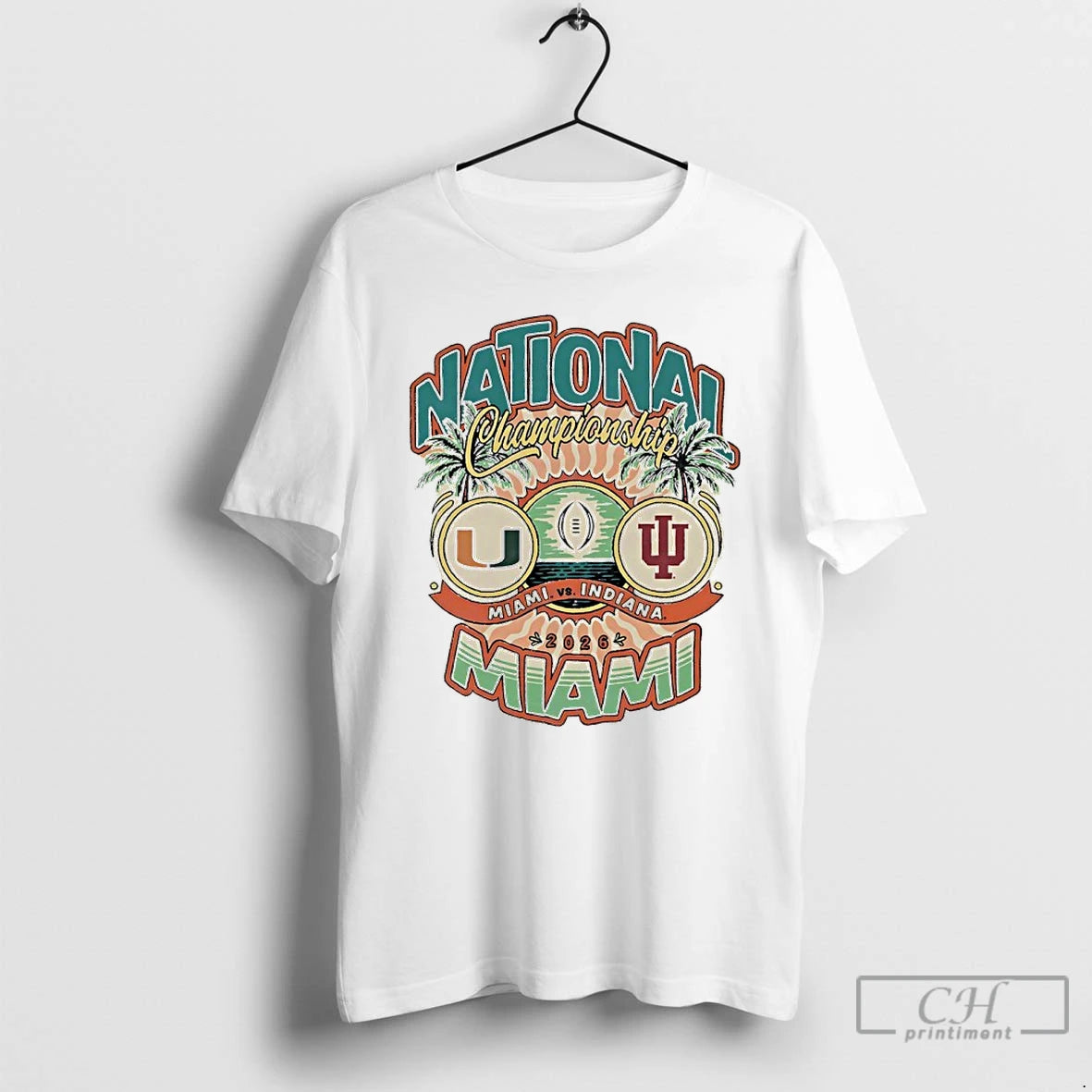 Premium 2026 Cfp National Championship Miami Vs Indiana Matchup T-Shirts, Hoodie, Sweatshirt | PopFlextees.com