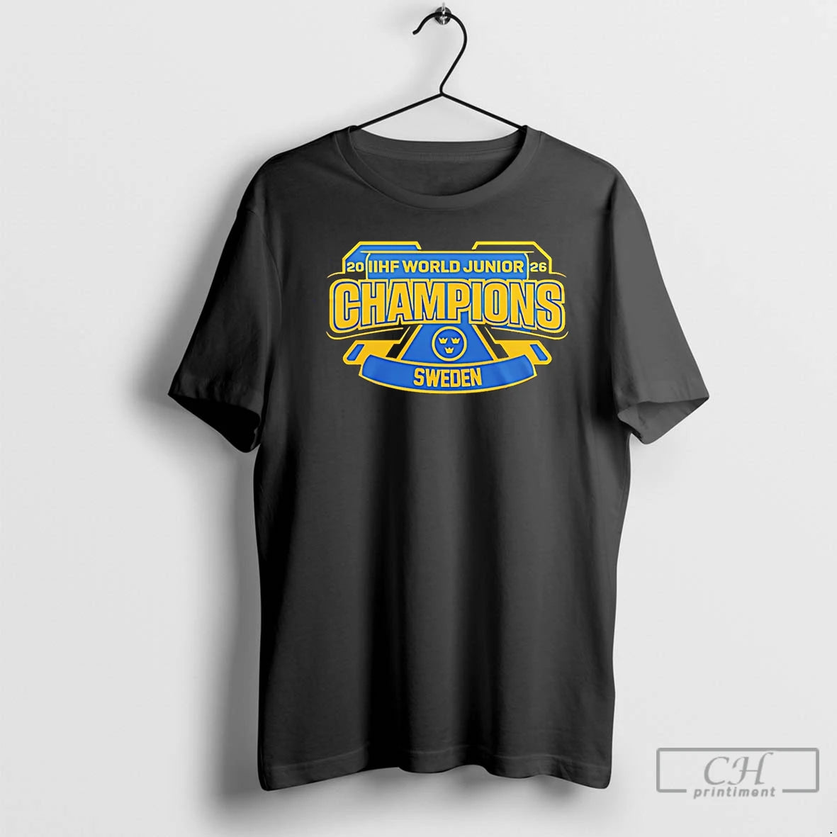 Premium 2026 Iihf World Junior Champions Sweden Tre Kronor Mastare T-Shirts, Hoodie, Sweatshirt | PopFlextees.com