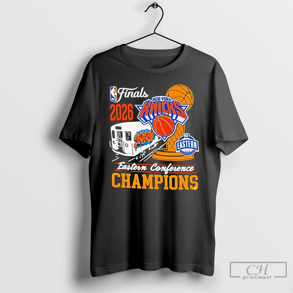 Premium 2026 Knicks Eastern Conference Champions Nba New York Basketball Graphic Sports T Shirts Sweater