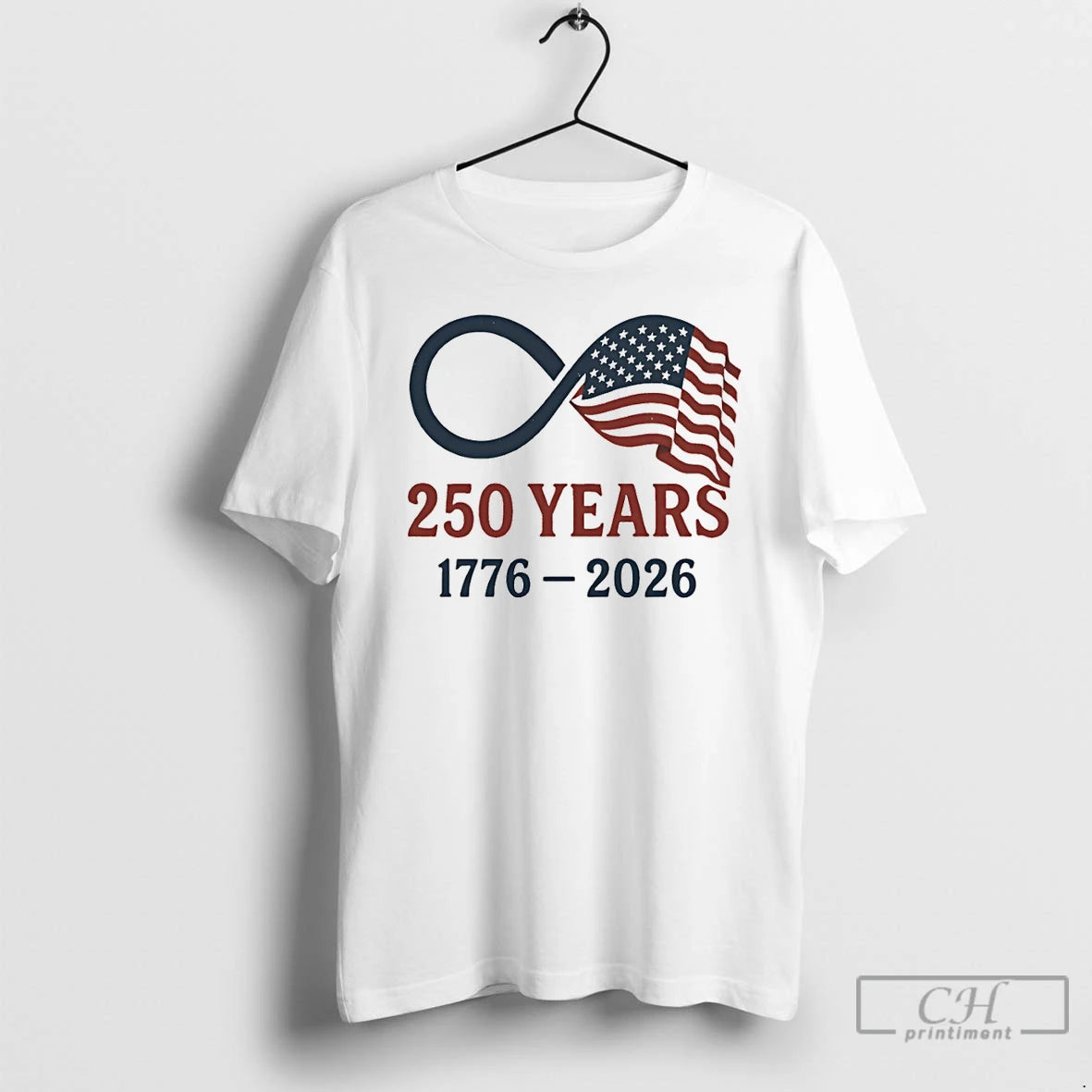 Premium 250 Years Usa 1776 2026 Flag Infinity Symbol Patriotic T-Shirts, Hoodie, Sweatshirt | PopFlextees.com