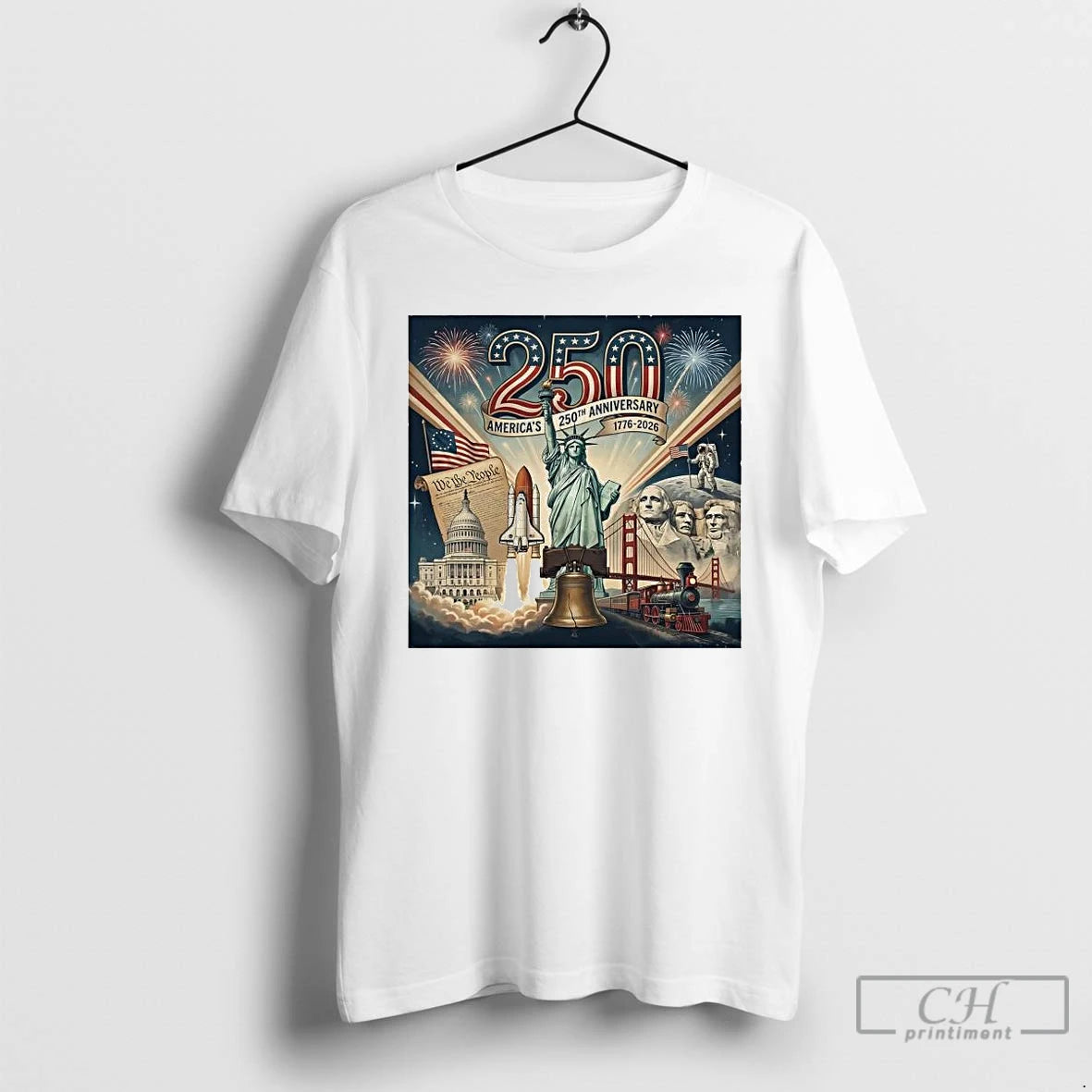 Premium 250th Anniversary 1776 2026 Americas Patriotic T-Shirts, Hoodie, Sweatshirt | PopFlextees.com