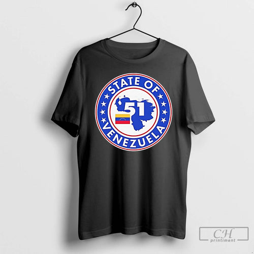 Premium 51 State Of Venezuela 51st Us Map T-Shirts, Hoodie, Sweatshirt | PopFlextees.com