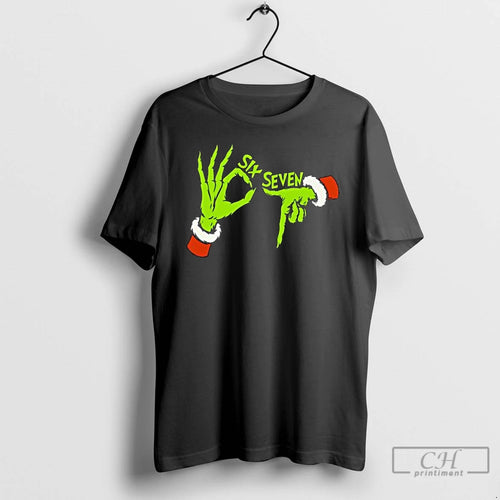 Premium 67 Grinch Hands Christmas T-Shirts, Hoodie, Sweatshirt | PopFlextees.com