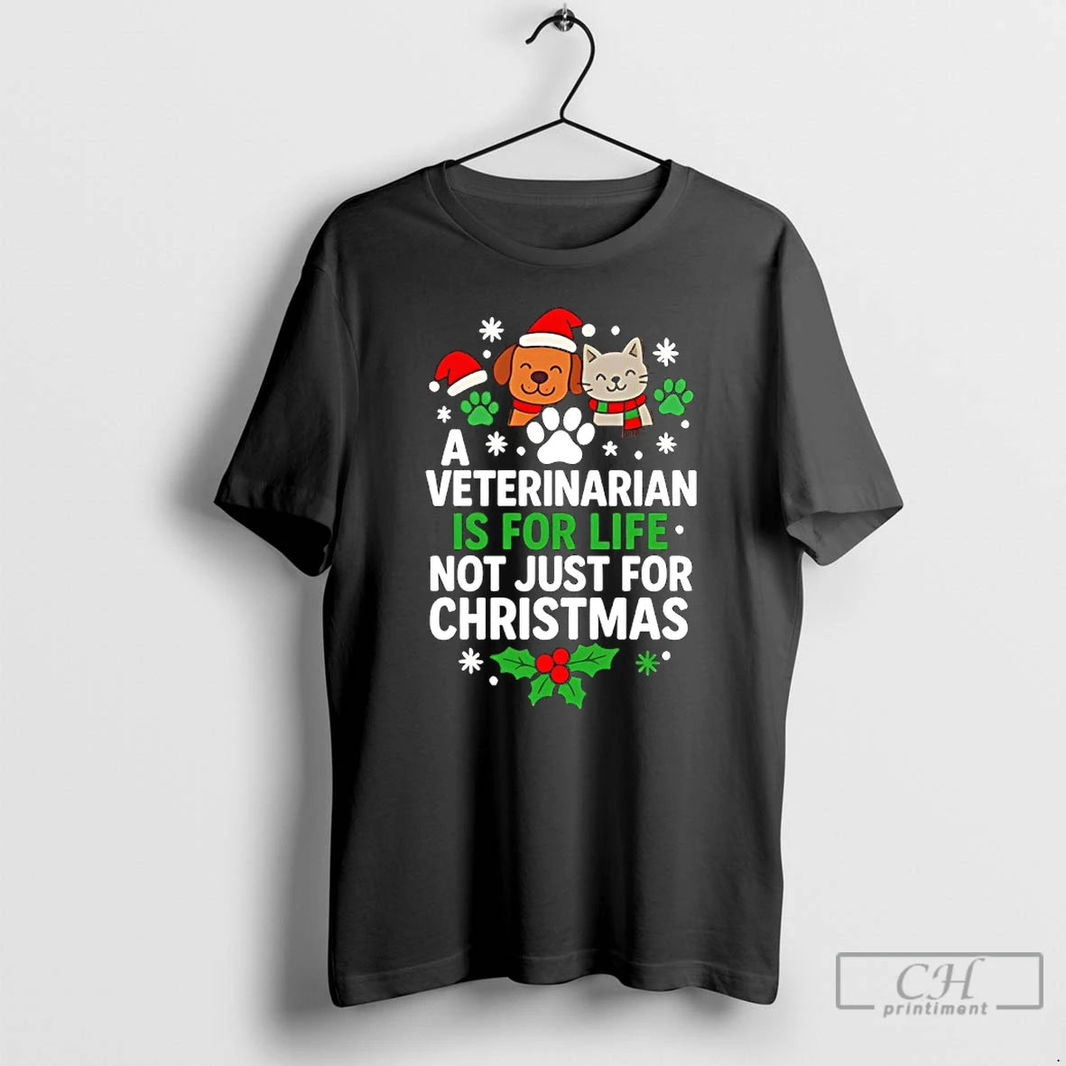 Premium A Veterinarian Is For Life Not Just For Christmas Dog Cat T Shirts Sweater Hoodie, Sweatshirt | PopFlextees.com