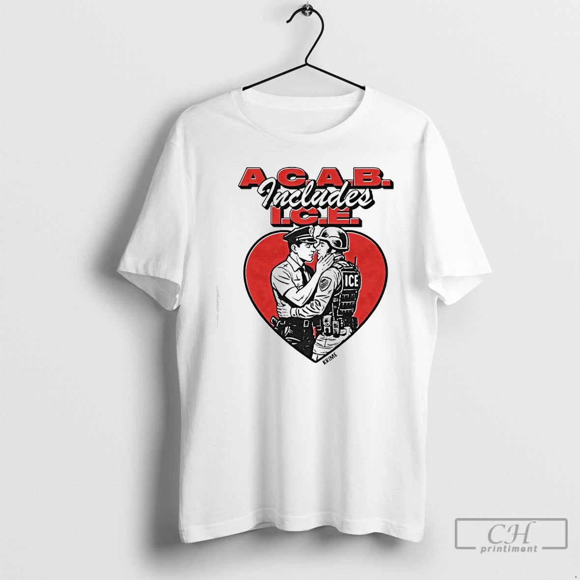 Premium Acab Includes Ice Anti Police Heart Shape T-Shirts, Hoodie, Sweatshirt | PopFlextees.com